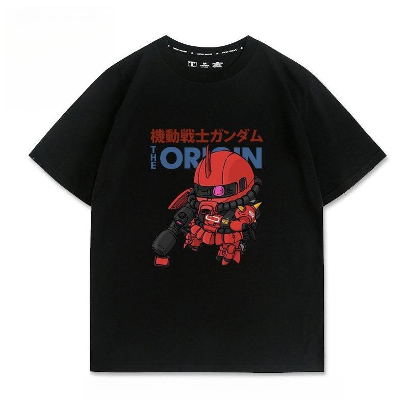 Mobile Suit Gundam Q Version Printed Tshirt Unisexs and Womens Tshirt Unisexs Top Sports Tshirt 2026 Summer New Tee