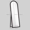 Floor Mirror, Full-Length Arched, Stone-Effect Frame, 53 x 163 cm, Brown