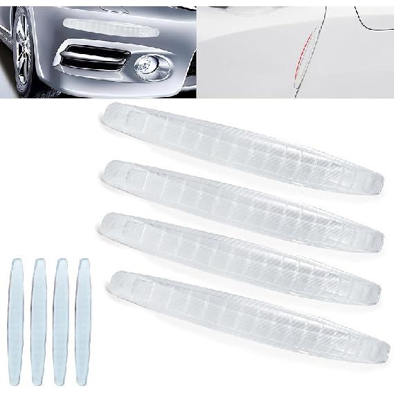 8 Packs Anti-Collision Patch Car Bumper Guard Strip Anti-Scratch Bumper Protector Trim Universal Rear Bumper Protector Car Door Edge Guards Car Side