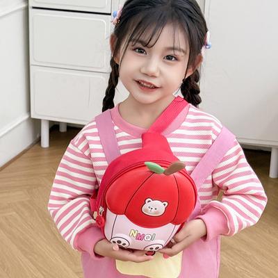 Book Bag 2025 New Cute Apple Hard Shell Baby Breast Bag Handsome Boy Light Shoulder Messenger Bag