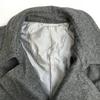 JUNMEN Melton Wool Short Pea Coat Gray Size L(USED)