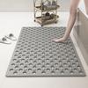 Bath Tub Mat Suction Cup Bath Shower Mat Non-Slip Bathtub Rug with Drain Holes Machine Washable Mat for Bathroom Floor Tub