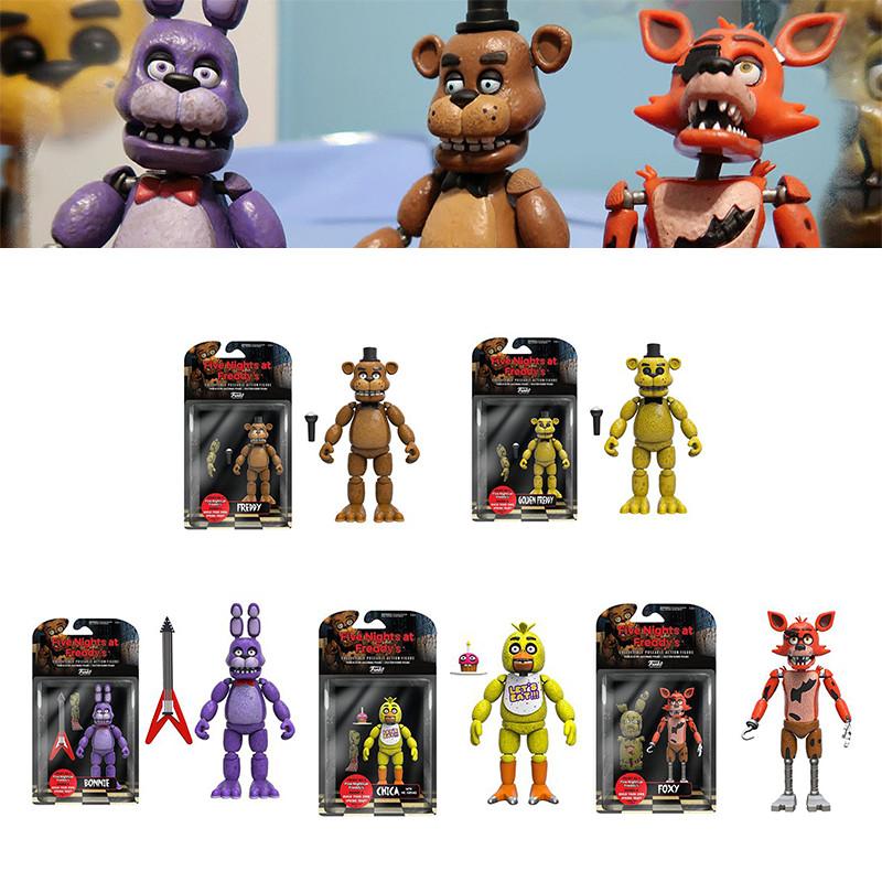 Fnaf Funko Five Nights At Freddys Action Figure Articulated Golden Freddy Parts Foxy