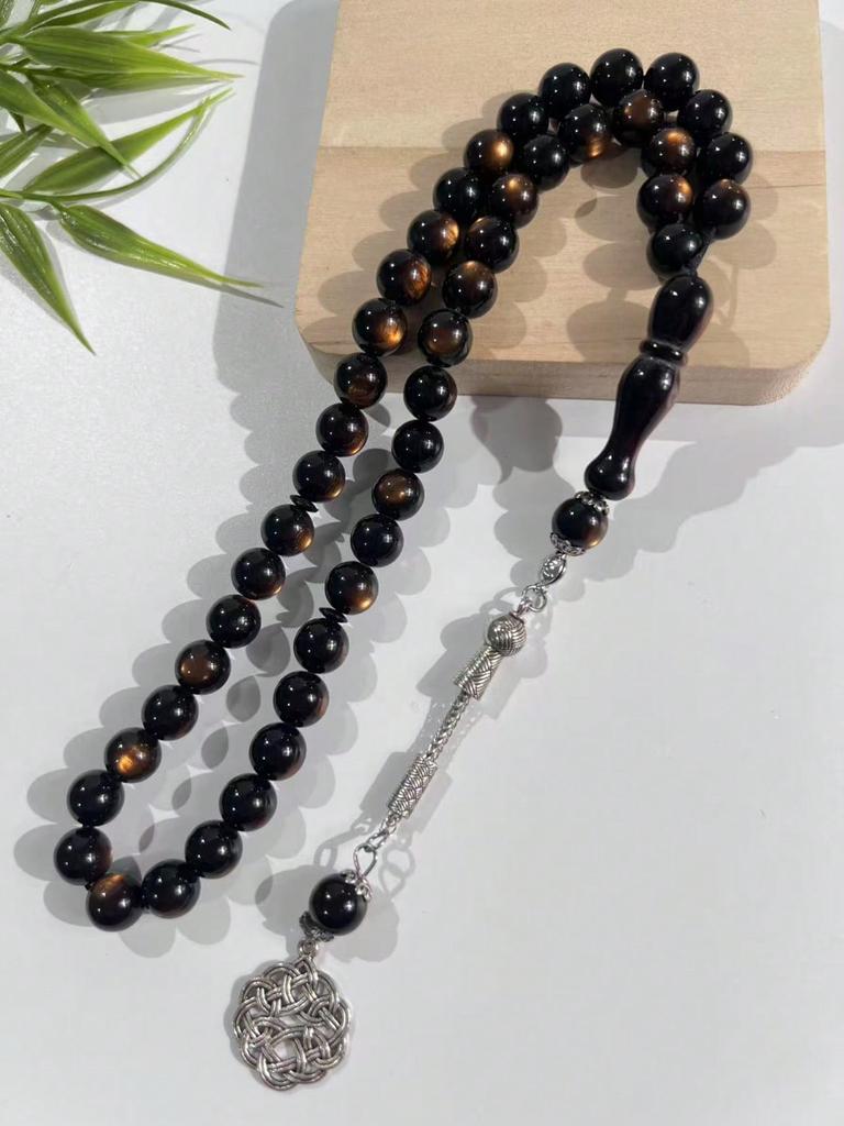 45 Beads Transparent Acrylic Solid Color Tasbih, Daily Handheld Prayer Beads for Middle Eastern & Arabian