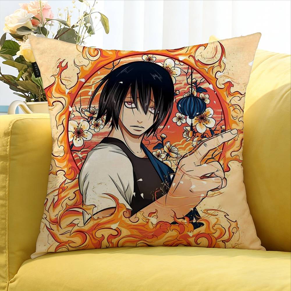 Benimaru Shimon Fire Force Various Sizes Square Pillow Case For Car Home Bedchamber Decor