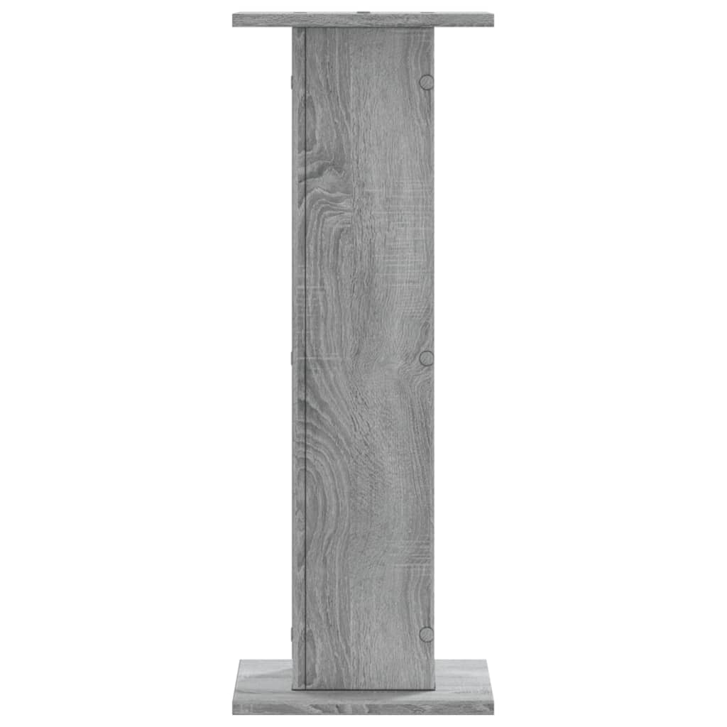 Plant Stand 2 Pcs Grey Sonoma 30 X 30 X 80 Cm Engineered Wood