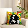 Singer BBob MMarley Cushion Cover Reversible Plush Pillow Cover Soft Fluffy Home Decor for Sofa Bedroom