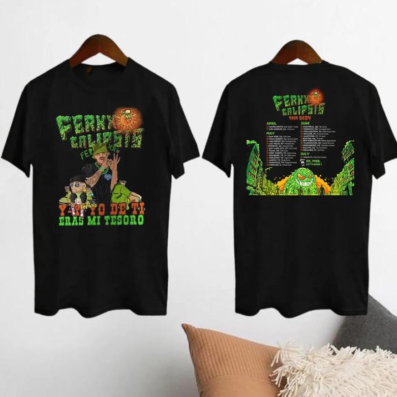 Feid039 Ferxxo039 Shirt Feid039 Ferxxo039 Tour 2024 T-shirt Feid039 Ferxxo039 Ferxxocalips Unisex T-Shirt