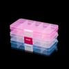 Plastic Rectangle Slot Adjustable Jewelry Necklace Transparent Storage Box Case Holder Craft Organizer Beads Jewelry Container