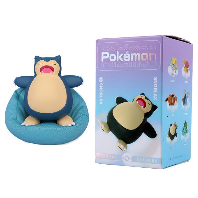 Original Cute Pokemon Model Toy Pikachu Charmander Bulbasaur Eevee Snorlax Action Figure Desktop Ornament