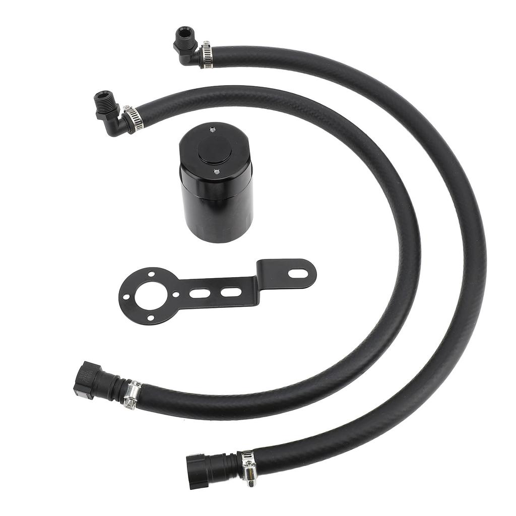 3oz Air Oil Separator Aluminium Alloy Oil Catch Can Oil Separator Tank Reservoir Kit for 1500 5.3L 6.2L 2014 to 2018