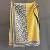 Autumn retro cashew flower splicing printed scarf fashionable contrasting cashew large shawl warm and versatile temperament scarf