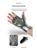 Tiguan Men's Summer Half-Finger Cycling Gloves - Touchscreen, Breathable, Sun Protection for Outdoor Sports, Fishing, Motorcycling, and Road Biking.