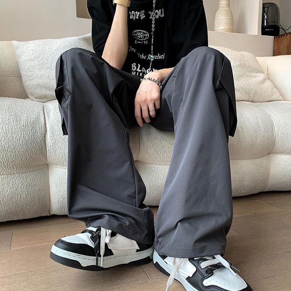 Pánské 6XL 7XL 8XL Oversized Quick Dry Green Navy Track Kalhoty Cargo Kalhoty Kalhoty Harem Wide Leg Kalhoty Tepláky pro muže Korejské letní oblečení