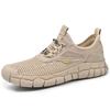 Fashion Summer Men Sandals Fashion Handmade Mesh Flats  Outdoor Beach Sandals Breathable Casual Beach Shoes Hollow Out Treking Footwear
