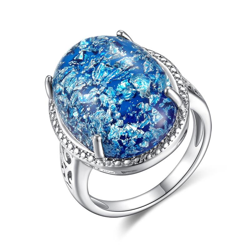 2021 Should Popular Court Vintage Ring Female Symphony Opal Ring