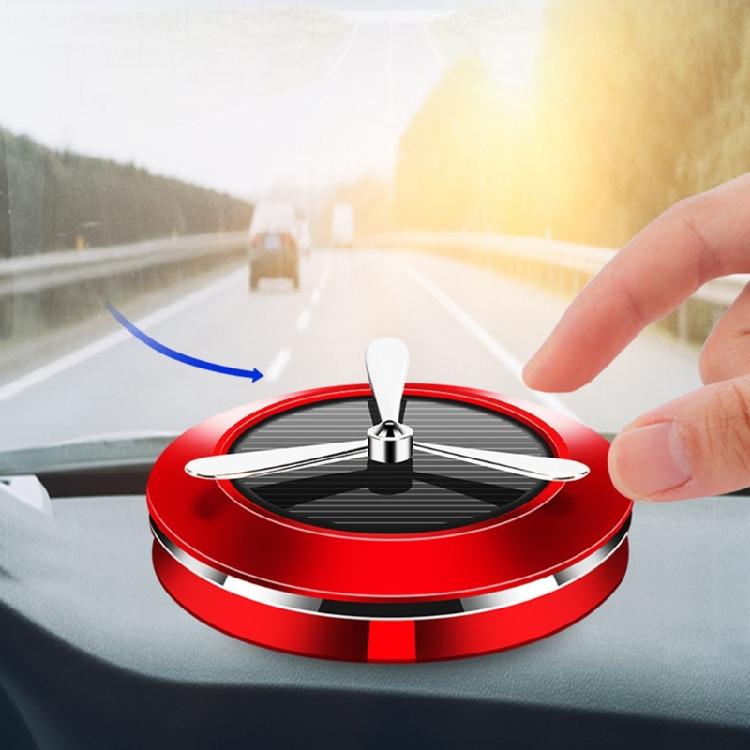 Auto Car Center Console Dashboard Inner Air Fresheners Solar Rotating Fragrances