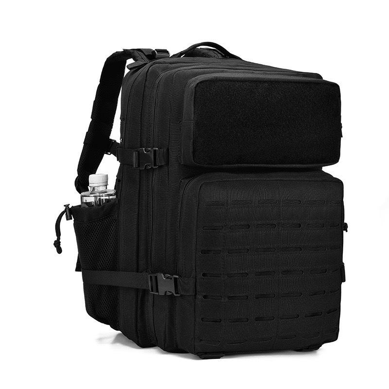 45L Taktický batoh pro muže a ženy Vodotěsný Sportovec Posilovna Outdoorová taška Cestování EDC Turistika Batoh s držákem na láhev Fitness