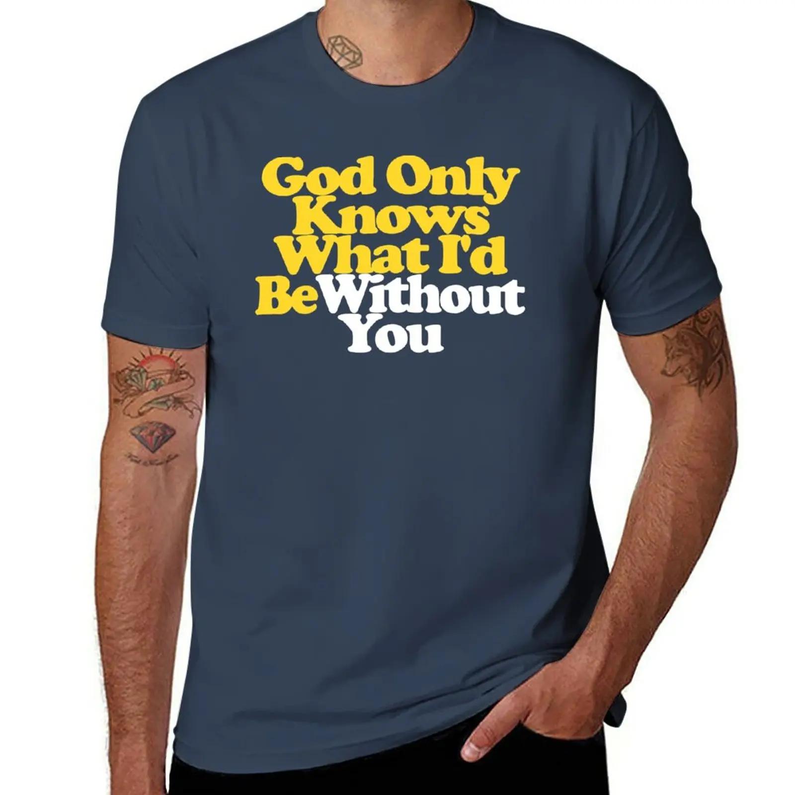 

God Only Knows Beach Boys Lyrics Pet Sounds Shirt T-Shirt heavyweights anime clothes black t shirts for men XXXXXL Темно-синій