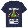 Kerst Laad Grafische T-shirt Dames Kleding Casual Korte Mouw T-shirts Gelukkig Nieuwjaar T-shirt Mode Vrolijk Kerstmis Y2k Tops