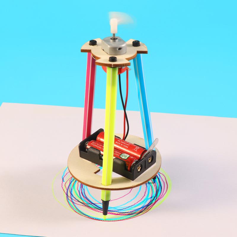 DIY Science & Tech Graffiti Robot Kit for Elementary Students 14x20 cm