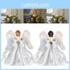 9.8in Led Angel Tree Topper Festive Xmas Fairy Ornament Gift