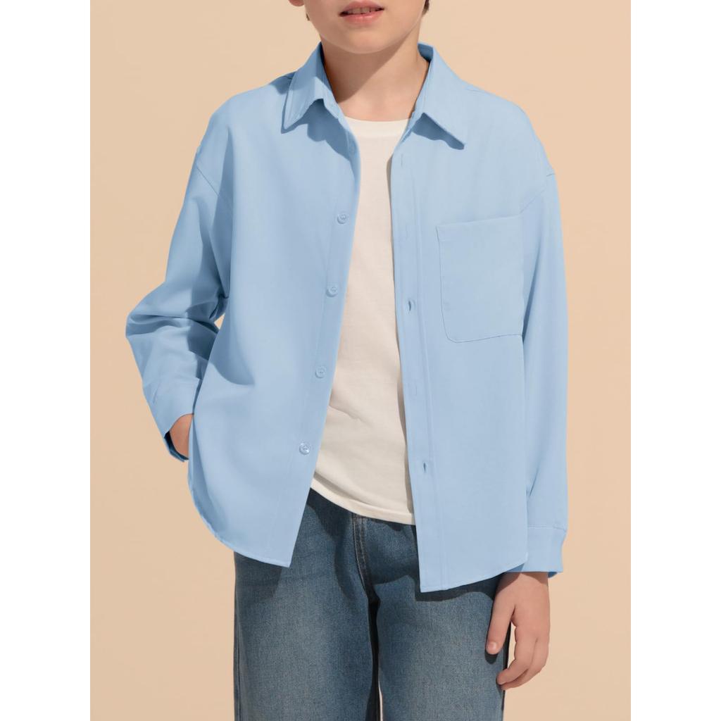 Kinder Langarmshirt Uniform Unterhemd Schuloberteil