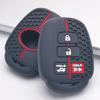 Silicone Key Cover for Toyota Key, Fits Toyota Corolla Camry RAV4 Yaris Hilux Highlander Prado Vios Fortuner, Shockproof Key Fob Holder