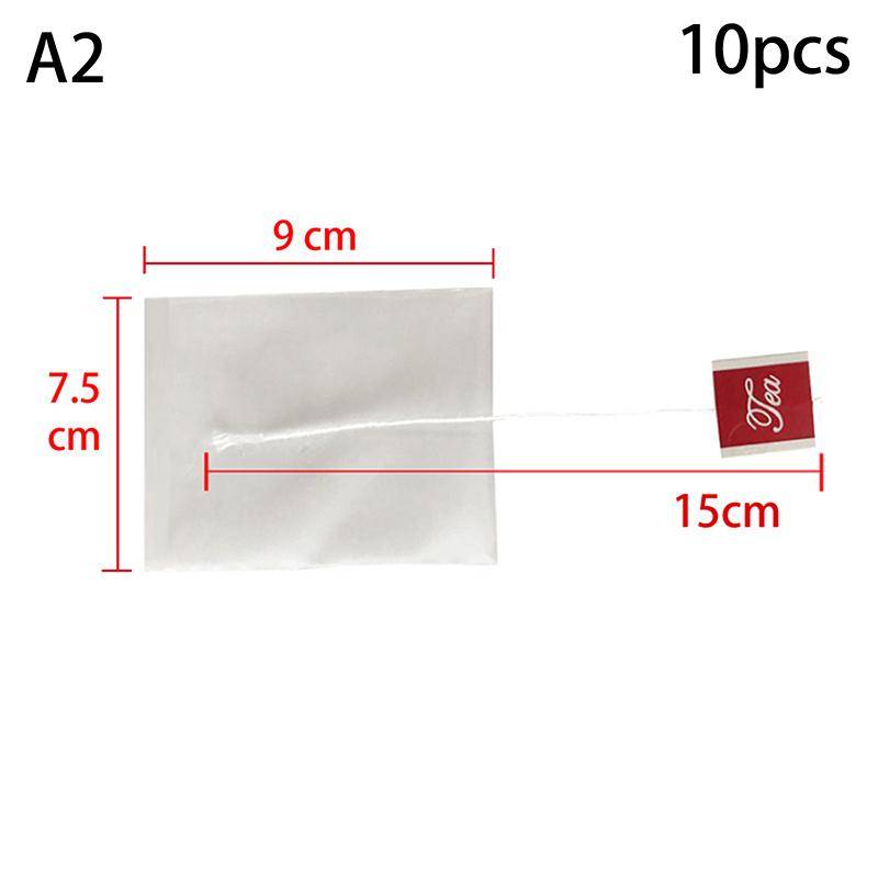 100Pcs Pyramid Tea Bags Filter Portable Transparent Disposable Nylon Teabags Single String With Label Empty Tea Bags