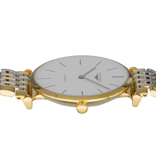 Longines Men's LA GRANDE CLASSIQUE Automatic Watch, Water Resistant, Sapphire Crystal, White Dial, Stainless Steel, L4.908.2.12.7, Silver and Gold