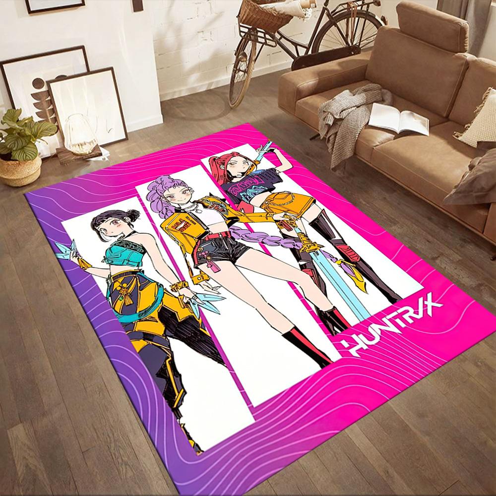 Huntrix Square Rugs Are a Great Choice for Living Rooms, Bedrooms, Home Décor, and As Gifts