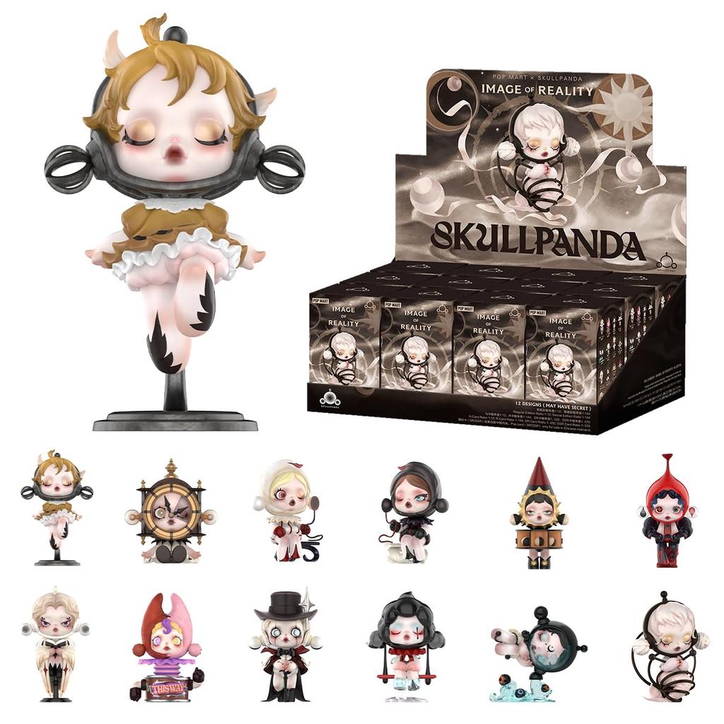 POP MART SKULLPANDA Image Of Reality Series Box 12 POP MART Gacha Gacha Blind Box Figure Plastic Model Premium Toy PVC Soft Vinyl Original Character