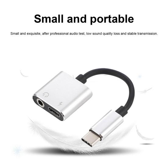 Audio Converter Multifunctional Hot Swap 2 Quick Transmission In 1 Type-C Phone Plug