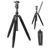 Velbon Carmagne N543 TT AZ Travel Carbon Fiber 4 Leg Reversible Compatible Carbon Fiber Monopod Black Tripod, Sections, Diameter Approx. 26mm,