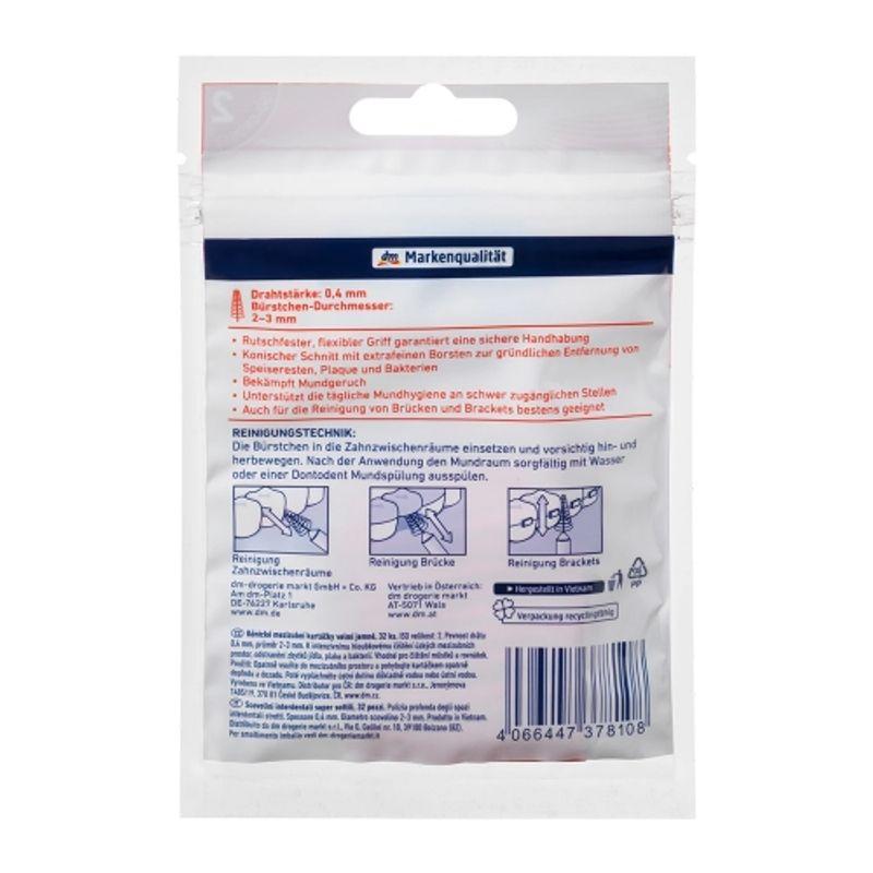 Dontodent Rosa Interdental Brush 0.4mm, 32 pieces