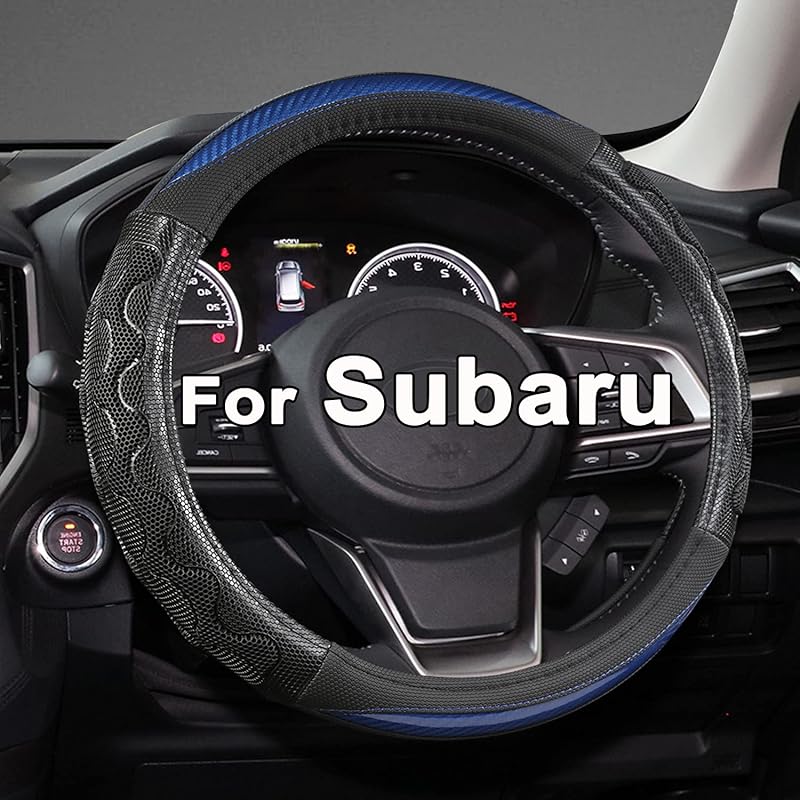 GIANT PANDA Ized Auto Steering Wheel Cover For Subaru Forester, Car Steering Wheel Cover For Subaru Outback And Crosstrek - Solid Black