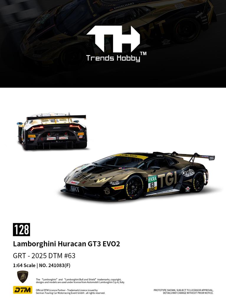 TH-Trends Hobby 1/64 Lamborghini Huracan GT3 EVO2 - DTM Porsche 911 GT3 R - Le Mans 24 Hours Cars Alloy Diecast Metal Model