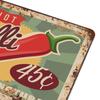 1-Pack Rustic Metal Hanging Wall Sign, 20×30cm and 30×40cm, Distressed Décor for Studio, Bar or Kitchen