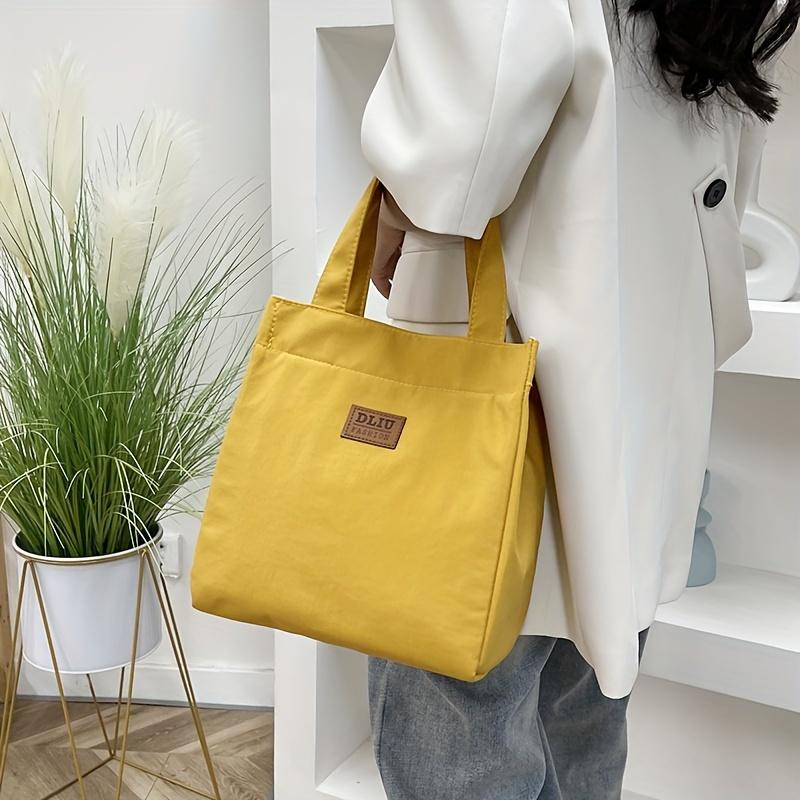Satchel Lunch Tote Box, Lightweight Portable Lunch Storage Bag, School Office Picnic Lunch Handbag