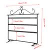 72 Holes Earrings Necklace Bracelet Rings Jewelry Display Stands Hanger Holder Rack Black