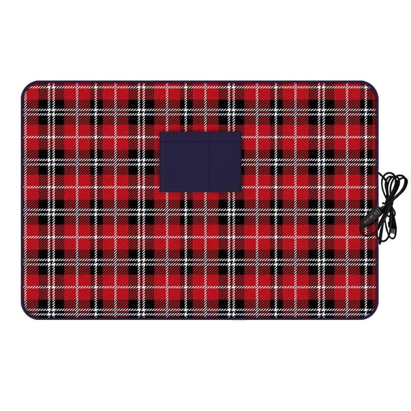 Electric Heated Blanket USB Car Heating Shawl Blanket Foldable Electric Knee Blanket For Road Trip Camping армия зеленый