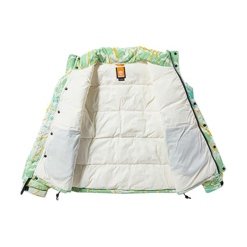 Timberland Μοτίβο Όρθιος Γιακάς Ζεστό Βαμβακερό Μπουφάν Ανδρικό Μπουφάν Πολύχρωμο A5NU6-959