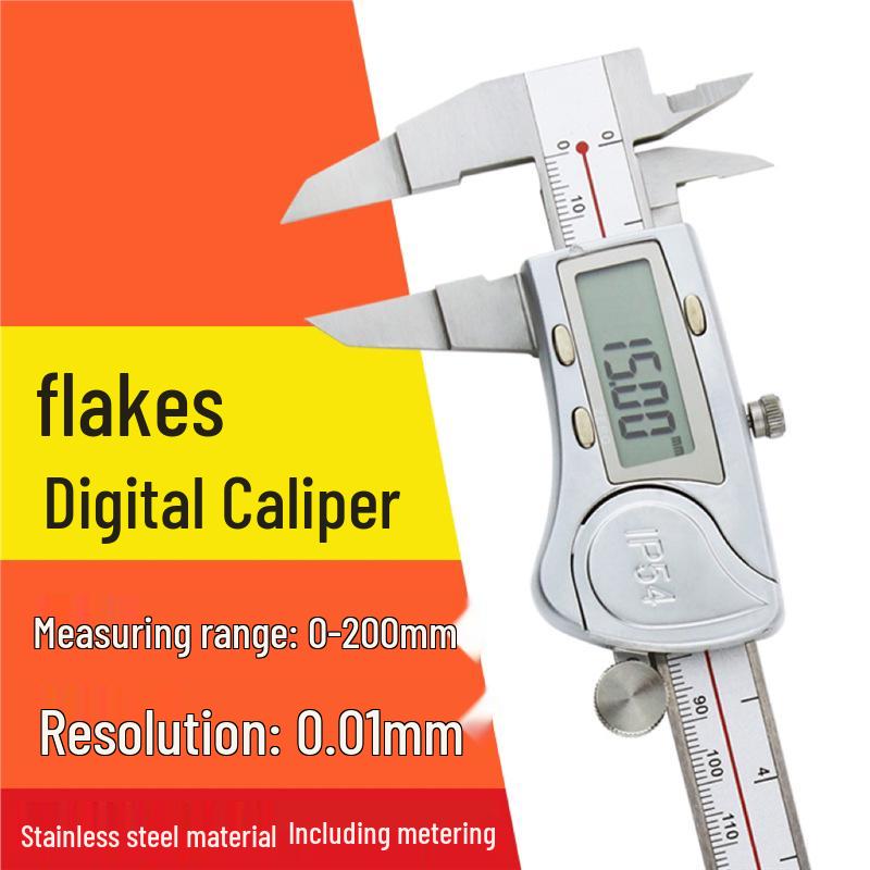 Stainless Steel 0-150mm Fine Point Digital Vernier Caliper with Small Head