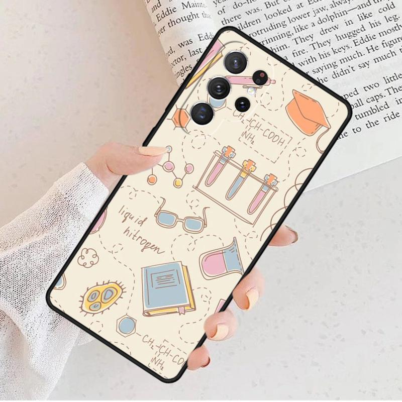 Fashion Biology Chemistry Phone Case For Samsung Galaxy S25 S23 S30 S8 S21 S20 FE S24 S22 Note 10 20 S8 Plus Lite Ultra