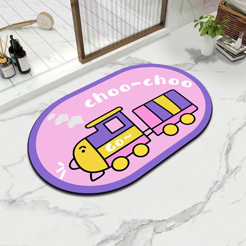 

Diatom Mud Бытовой впитывающий коврик для ванной комнаты, устойчивый к пятнам, нескользящий коврик для пола, коврик для ног, ковер, быстросохнущий дверной коврик, быстросохнущий 40 * 60cm Diatom Mud