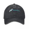 Logo Nasdaq, Textură tricotată blugi Șapcă tip Trucker Ușoară Șapcă Bărbați Șapcă Bărbat Vară