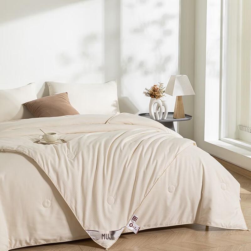 Muji-style Houndstooth Silk Blend Quilt