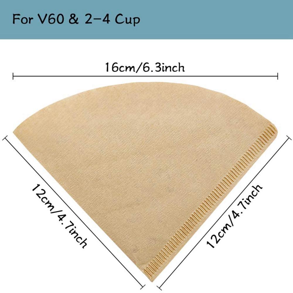 V Shape For Dripper Coffee Size 02 Strainer Cone Coffee Filter Paper Tea Infuser Drip Tools