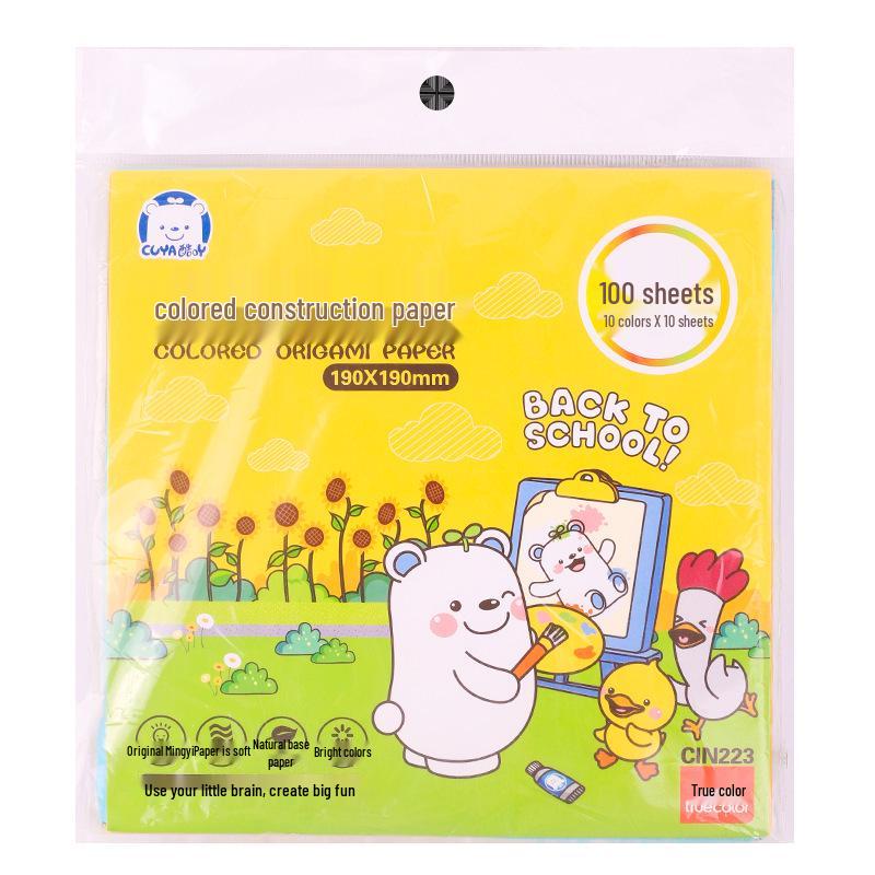 

Детский набор для оригами своими руками: Квадратный кардсток 10 цветов для практического обучения