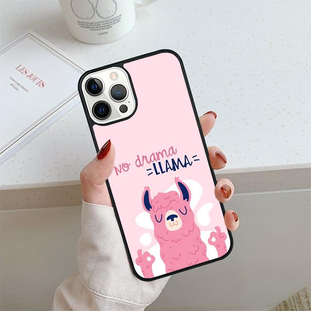 No Drama Prob Llama Phone Case For iPhone 17 Air 13 12 14 15 16 Cover For Apple 14 15 16 Pro Max Plus Coque